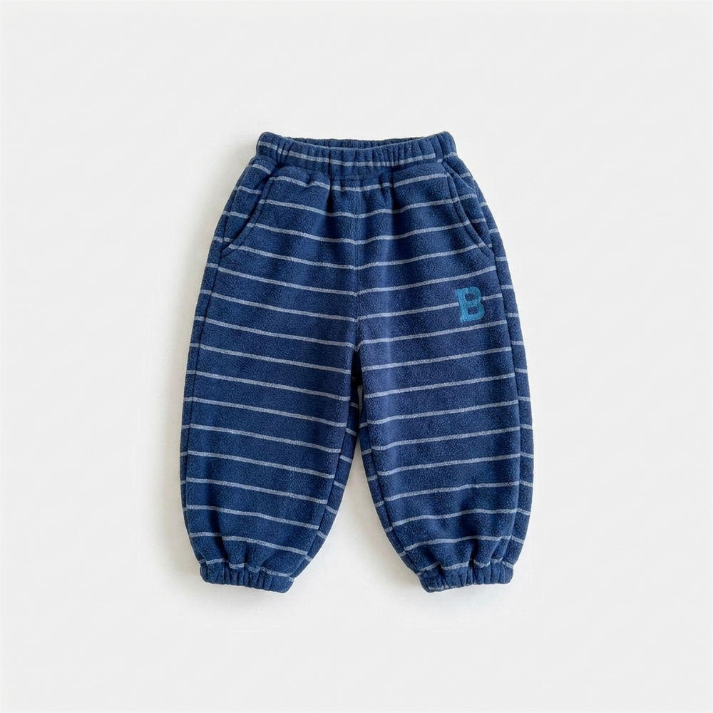 Gestreepte katoenen joggingbroek voor kinderen