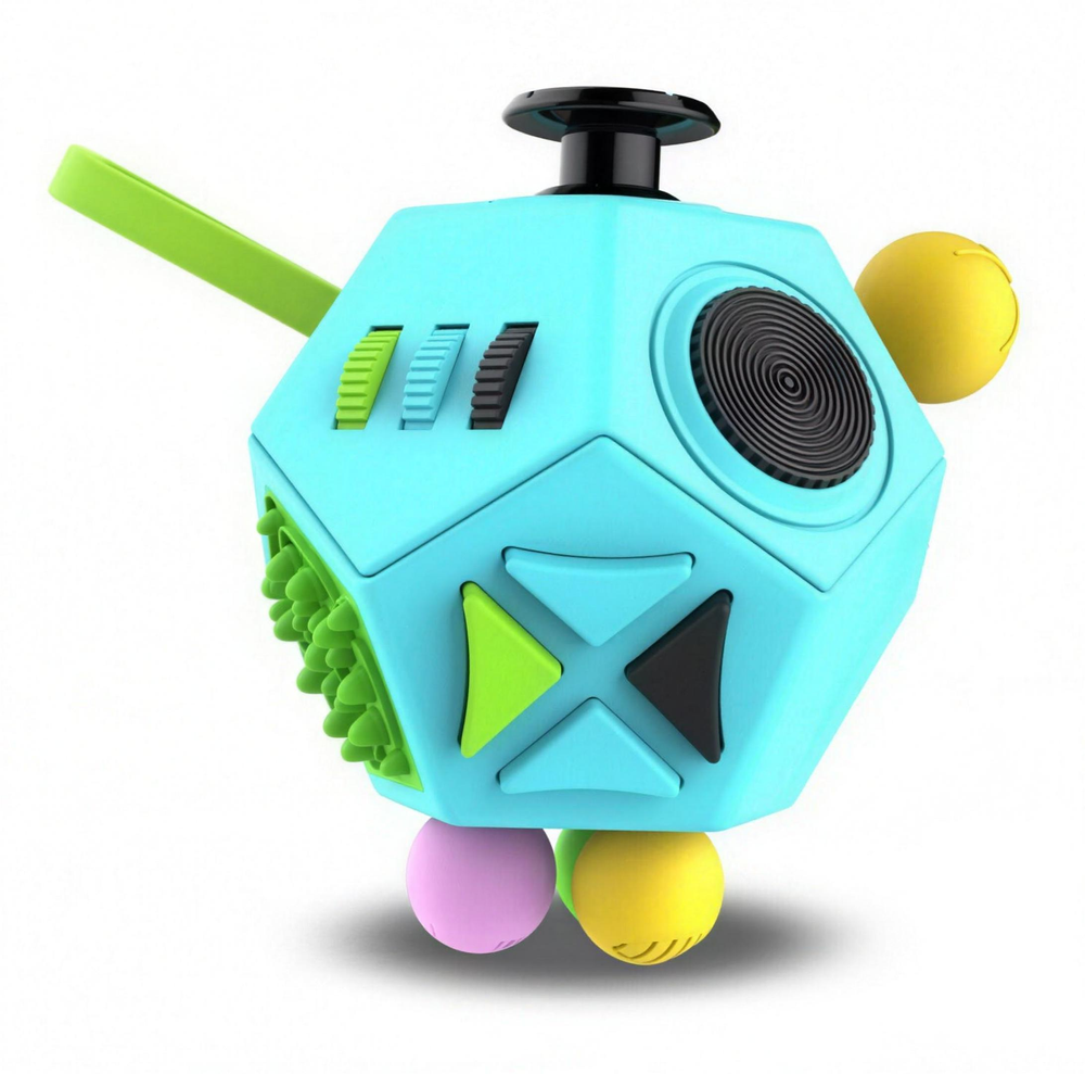 Fidget Cube – Anti Stress Speelgoed 12-in-1 voor Kinderen & Volwassenen