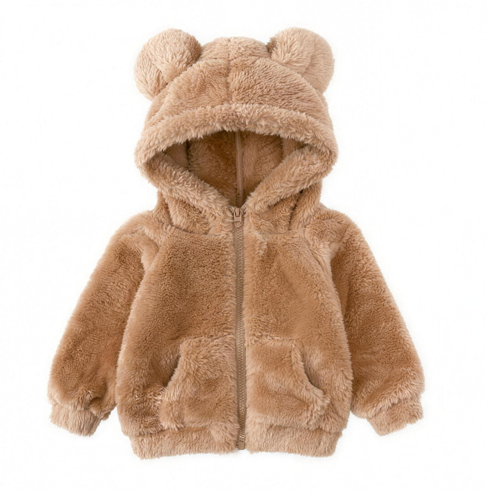 Fuzzle Kids Teddy Jas – Warme Kinderjas Herfst/Winter Unisex Wol Teddy Trend