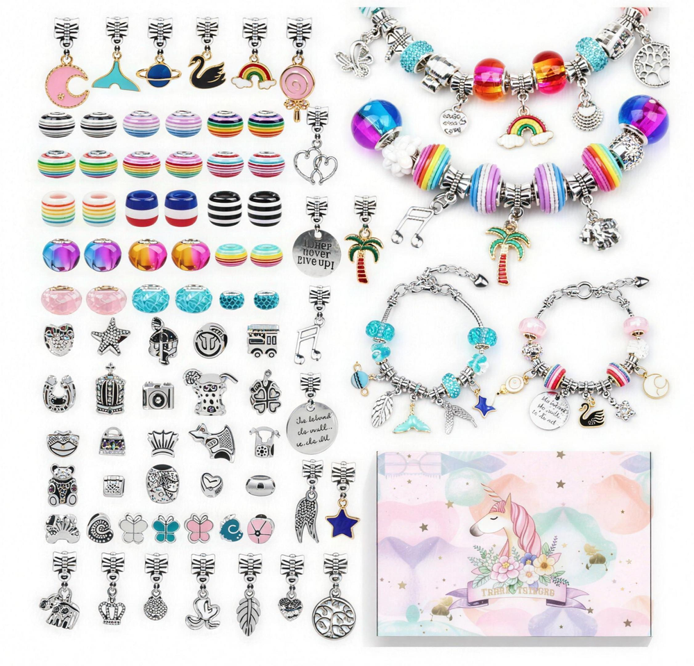 DIY Armbanden Creatie Set voor Kinderen – Kralen & Bedeltjes Sieradenkit