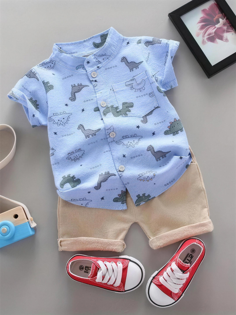 Dino Zomerset Jongens – Luchtig & Comfortabel 2-Delig Outfit | 9 mnd-3 jr