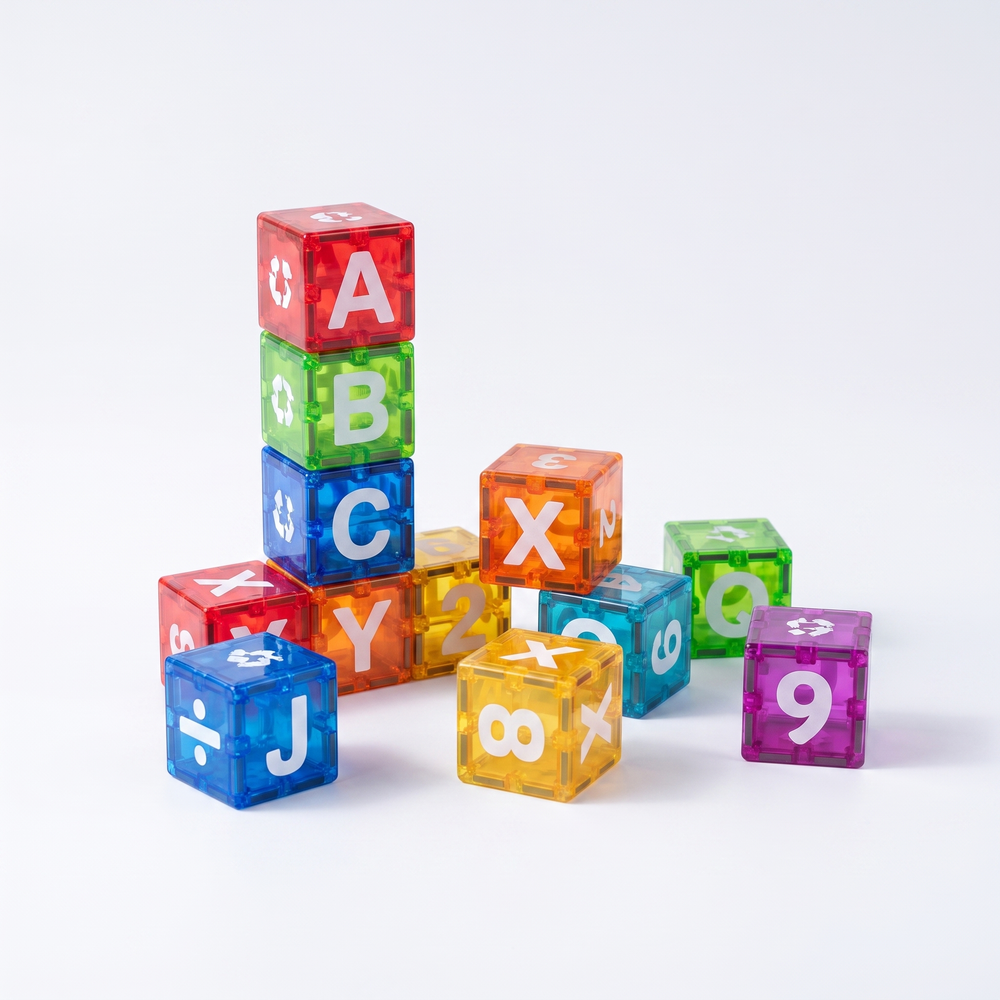 Magnetische Letter- en Rekenkubussen – Educatief Leerspeelgoed voor Kinderen 3+