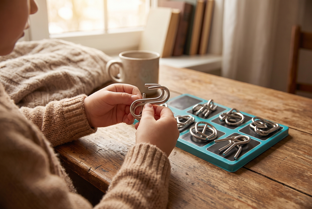 Metalen Puzzelringen Set – Breinbreker Puzzel voor Kinderen en Volwassenen