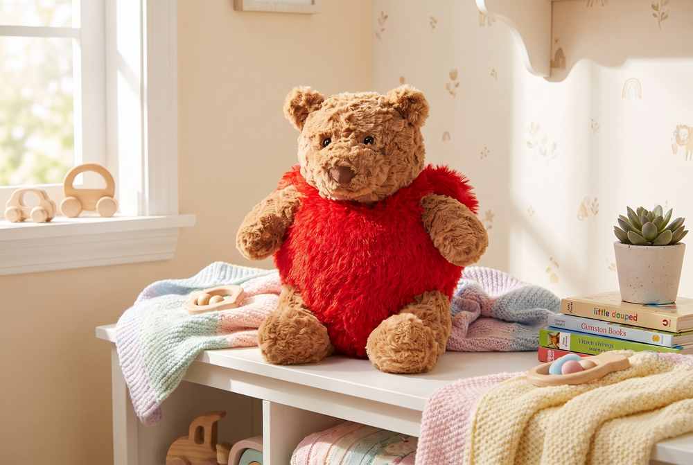 Teddybeer Knuffel met Outfit – Zacht Pluche