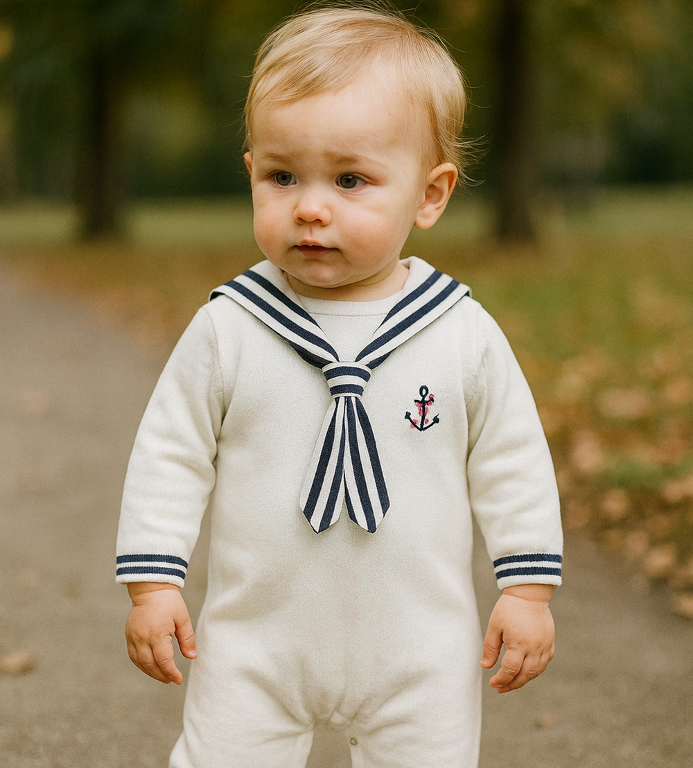 Sailor Baby & Peuter Romper – Maritieme Stijl