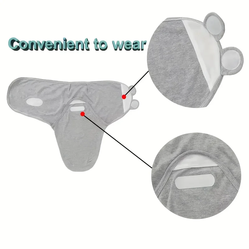 CalmiNest Baby Cocoon Swaddle – Ademend Katoenen Inbakerdeken voor Pasgeborenen – Warm & Veilig Slapen