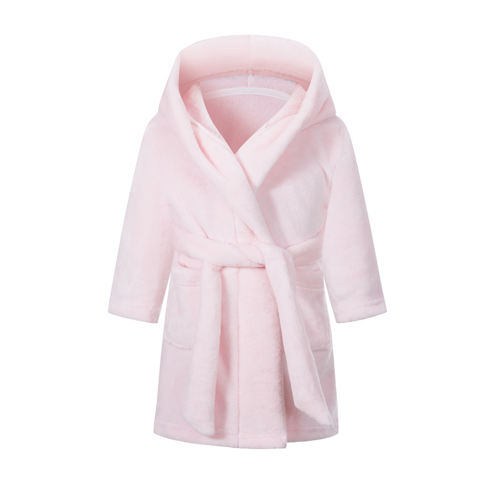Kinder Badjas met Capuchon – Zachte Fleece Badjas