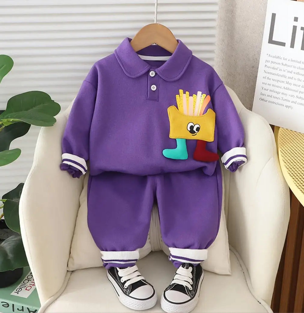 Zachte Unisex Peuterset 2-Delig – Comfortabele Katoenen Outfit 0-3 Jaar | Ademend & Huidvriendelijk