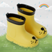 Regenlaarzen met hondengezicht op de neus – waterdicht PVC, antislipzool | kinderregenlaarzen