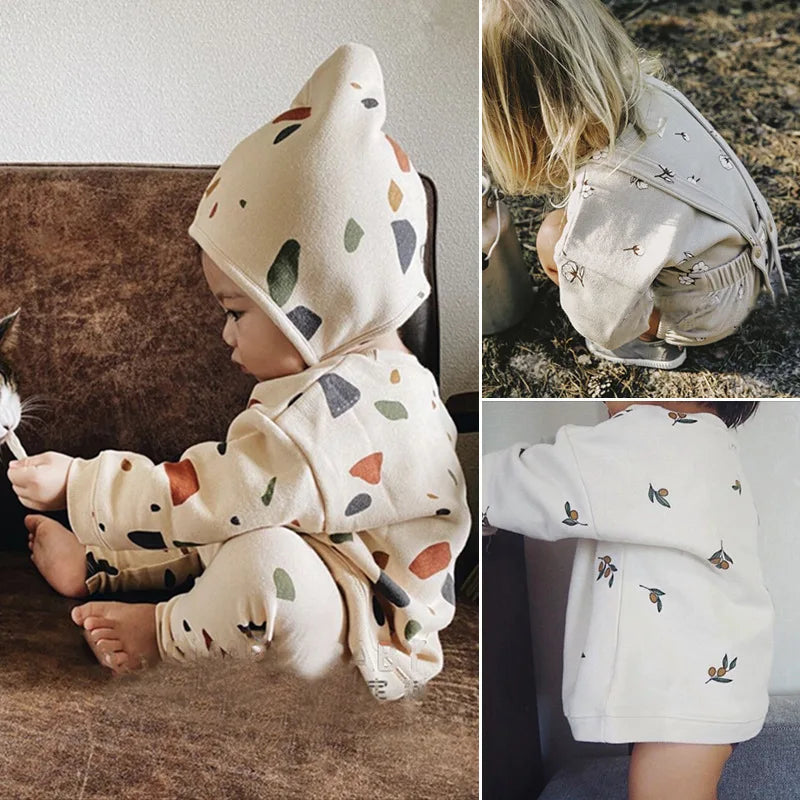 CozyPlay Kinder Pyjama Set van Katoen – Comfortabele Sweater & Broek voor Baby en Peuter – Warm & Zacht