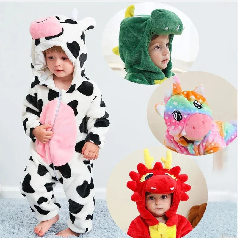 Snorrelie FrostFox – Warme Baby & Peuter Pyjama | Zachte Winter Slaapoverall voor Comfortabele Nachten