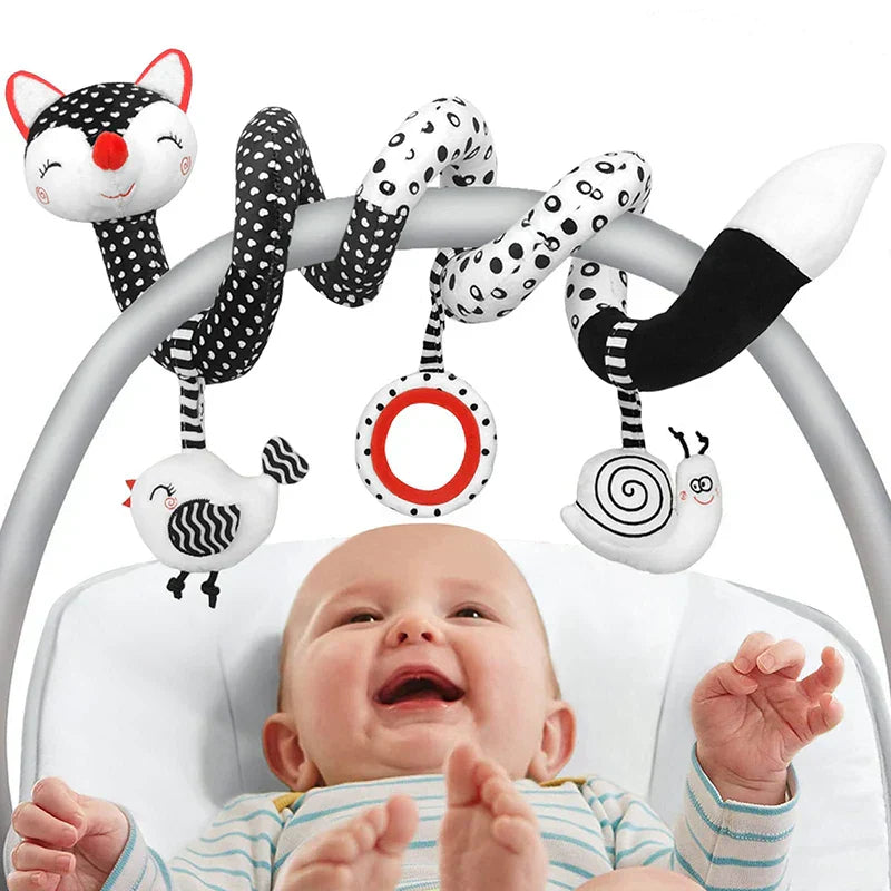 Babyspeelgoed spiraal pluche – Zintuiglijke stimulatie – BPA-vrij – Voor baby & peuter