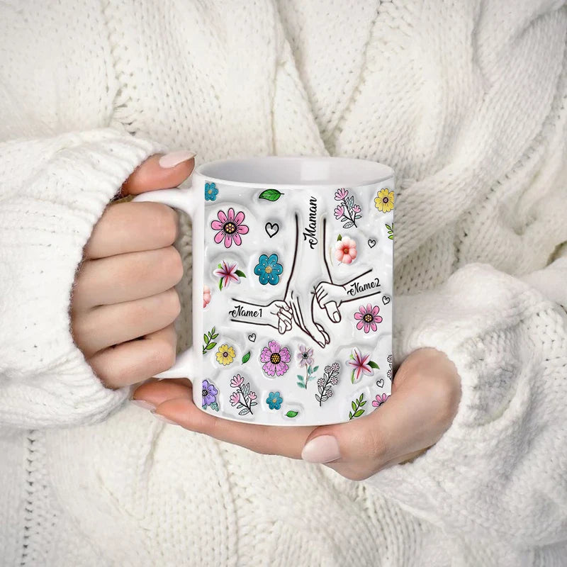 NameMug Gepersonaliseerde Moederdag Mok – Uniek Cadeau met Naam
