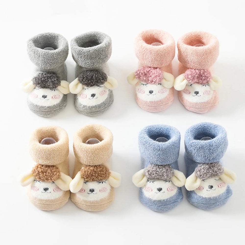 Anti-Slip Babysokken – Zachte, Warme Sokken voor Kruipen & Eerste Stapjes | Unisex