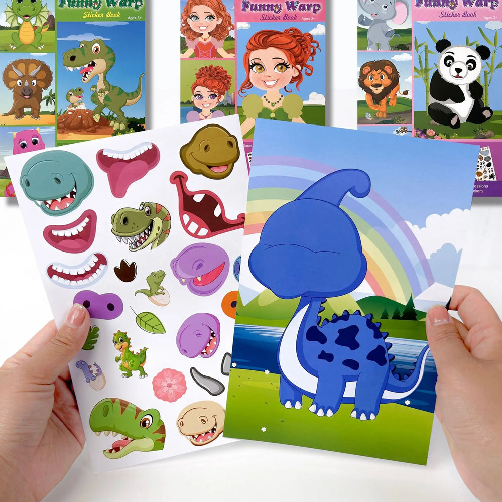 Plakidoo StoryFaces – Herbruikbaar Stickerboek voor Kinderen | Creatief Speelgoed voor Thuis & Onderweg