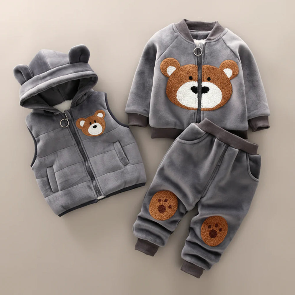 Warme Peuter Winter Set – BearHaven Hoodie & Broek