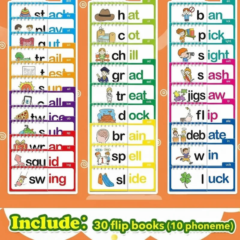Leerlezen Set Kinderen – Engelse Woordjes met Flipboeken & Flashcards