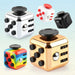 Fidget cube met 6 tactiele zijden – stille klikknoppen, stalen rolbal, zakformaat | fidgetkubus