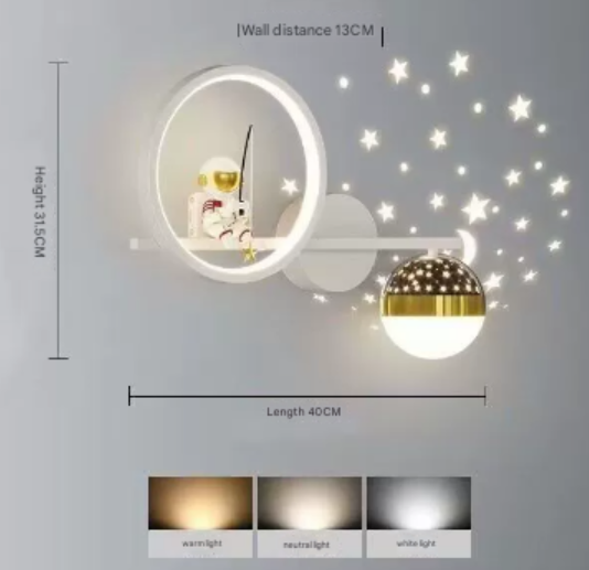Astronaut Nachtlamp – Sterrenprojector voor Baby & Kinderkamer