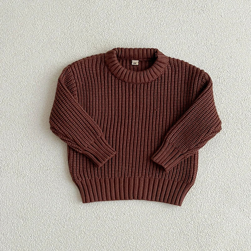 Arvella Junior CozyWeave Kids Pullover – Zachte Unisex Katoenen Kindertrui voor Herfst en Winter