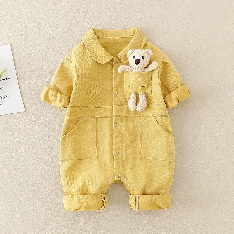 Baby Denim Jumpsuit – TrailSoft Playsuit voor Peuters