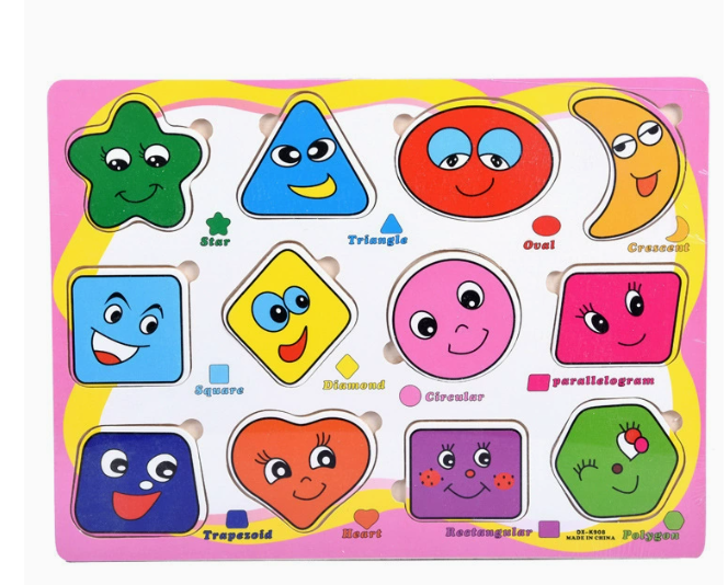 Houten Puzzel Set Kind – Educatieve Puzzels (6-in-1, 3+)