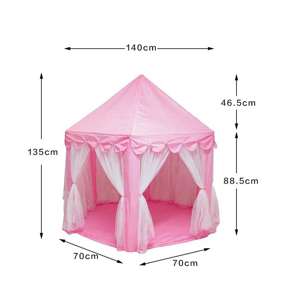 Prinsessenspeeltent Roze – Magisch Speelpaleis voor Meisjes | Eenvoudig Op te Zetten & Ademend Materiaal