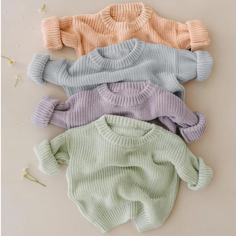 Veluro Kids CozyNest Kindertrui – Warme Gebreide Wintertrui voor Baby & Peuter (Maat 66–130)