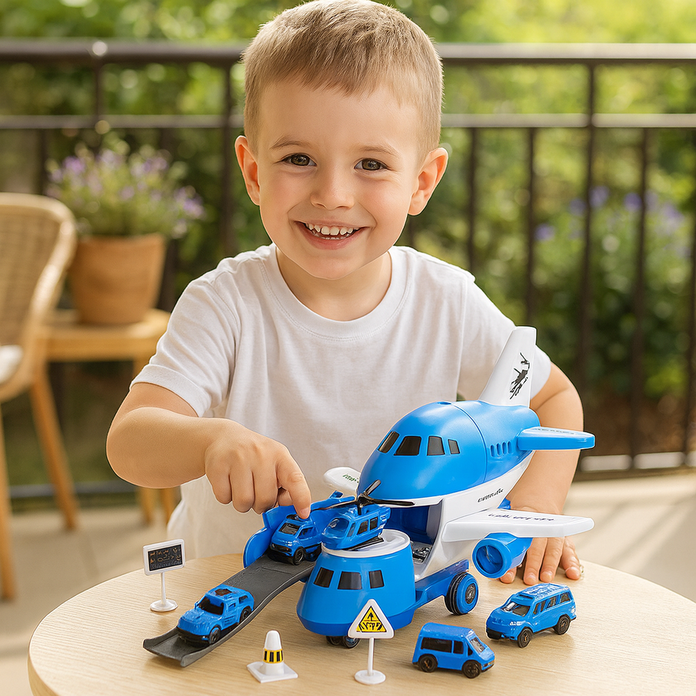 SkyPort Adventure Playset – Educatief Vliegveld Speelgoed voor Kinderen 3+ | Creatief Rollenspel & Motorische Vaardigheden