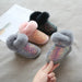 Glitter winterlaarzen kinderen met warme voering – imitatiebontrand, TPR-zool | snowboots
