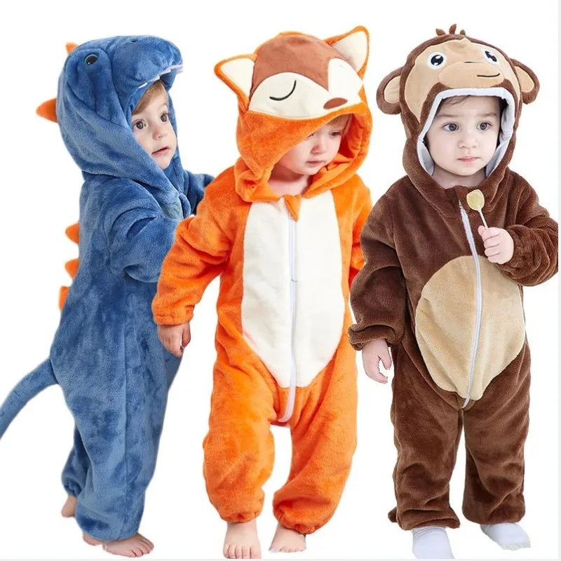 Snorrelie FrostFox – Warme Baby & Peuter Pyjama | Zachte Winter Slaapoverall voor Comfortabele Nachten