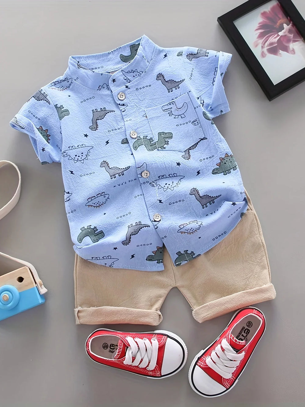 Dino Zomerset Jongens – Luchtig & Comfortabel 2-Delig Outfit | 9 mnd-3 jr