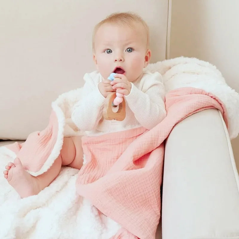 Avelino Kids LumaNest 4-in-1 Inbakerdoek – Ademend & Zachte Babydeken voor Pasgeboren Baby’s