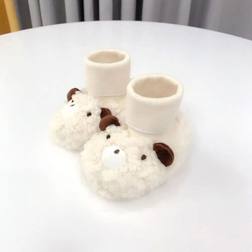 CuddlePaws – Schattige Beertjes – Warme Baby Slofjes