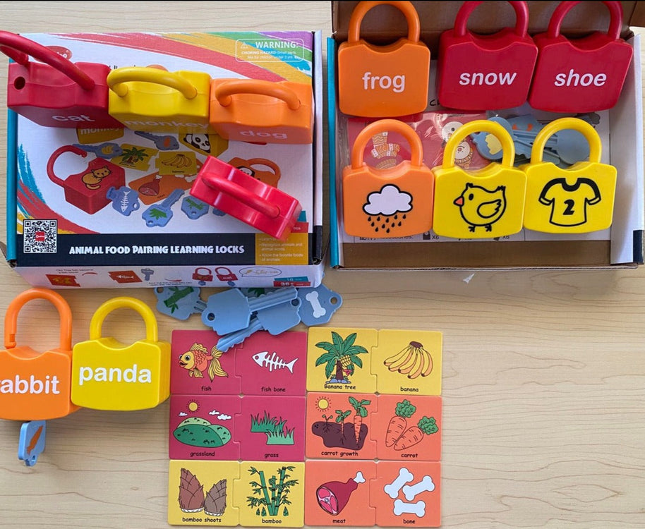 Educatief Slotenspel voor Peuters – Kleurrijke Sleutel & Slot Set voor Motoriek en Leren (3+)