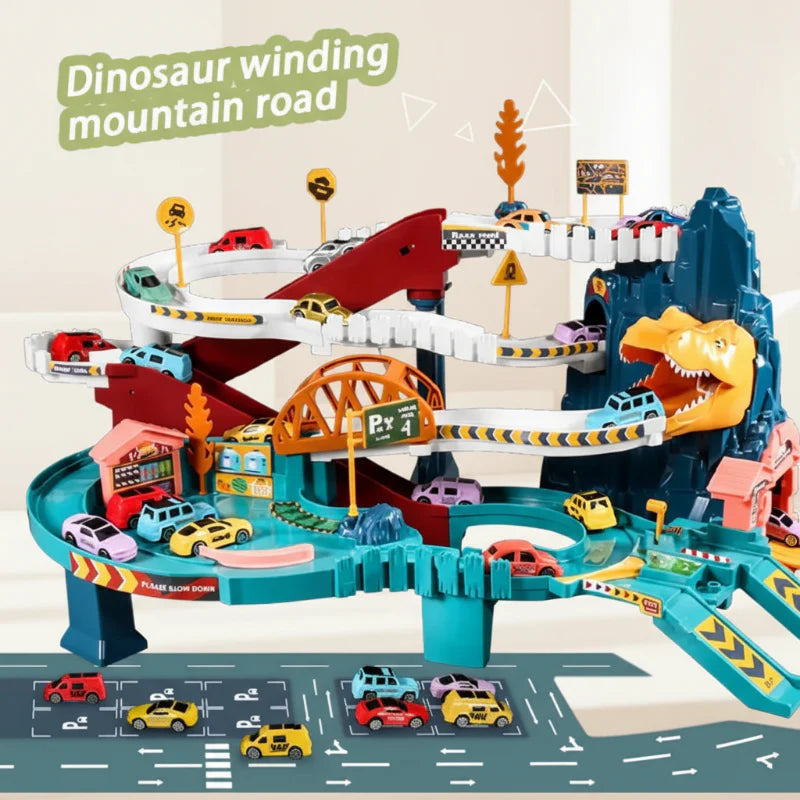 DinoTrack Adventure – Interactieve Dinosaurus Spoorbaan voor Kinderen 3+ | Creatief & Leerzaam Speelgoed