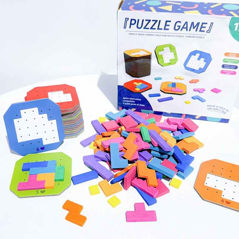 Logische Blokken Geometrische Puzzel – Educatief Speelgoed voor Kinderen