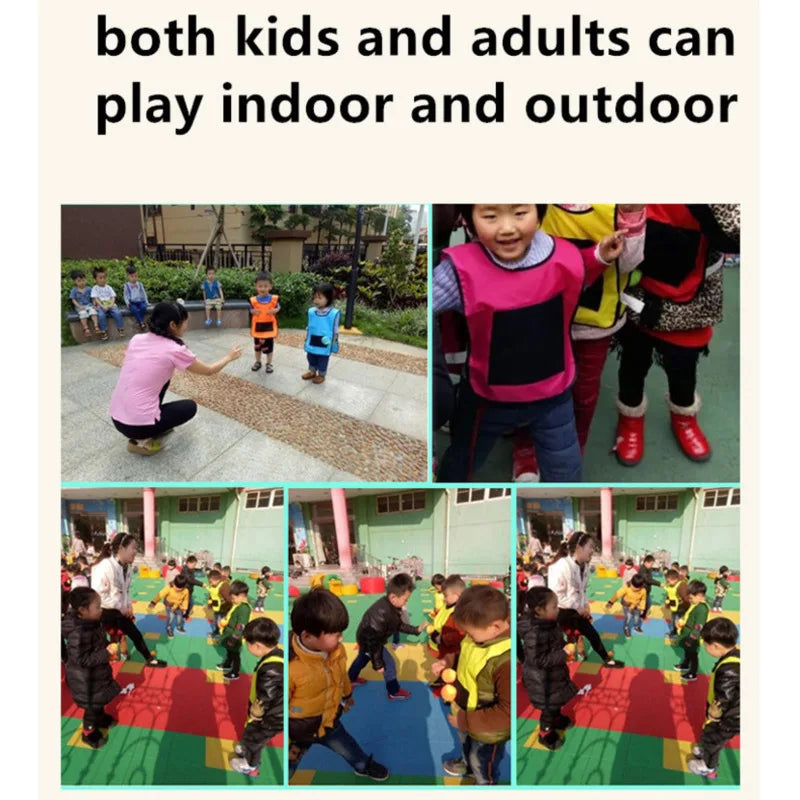 CatchCrew Actief Teamspel Vest – Klittenband Vangspel voor Kinderen – Buitenspeelgoed voor Beweging & Samen Spelen
