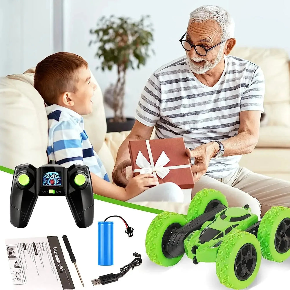 RC Stuntauto met Afstandsbediening – 360° Flips & Oplaadbaar