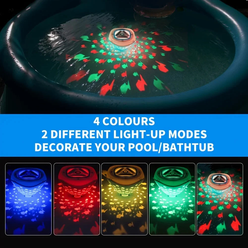 LumiWave GlowFish Waterlicht – Kleurrijke Bad- en Zwembadverlichting met Visprojecties