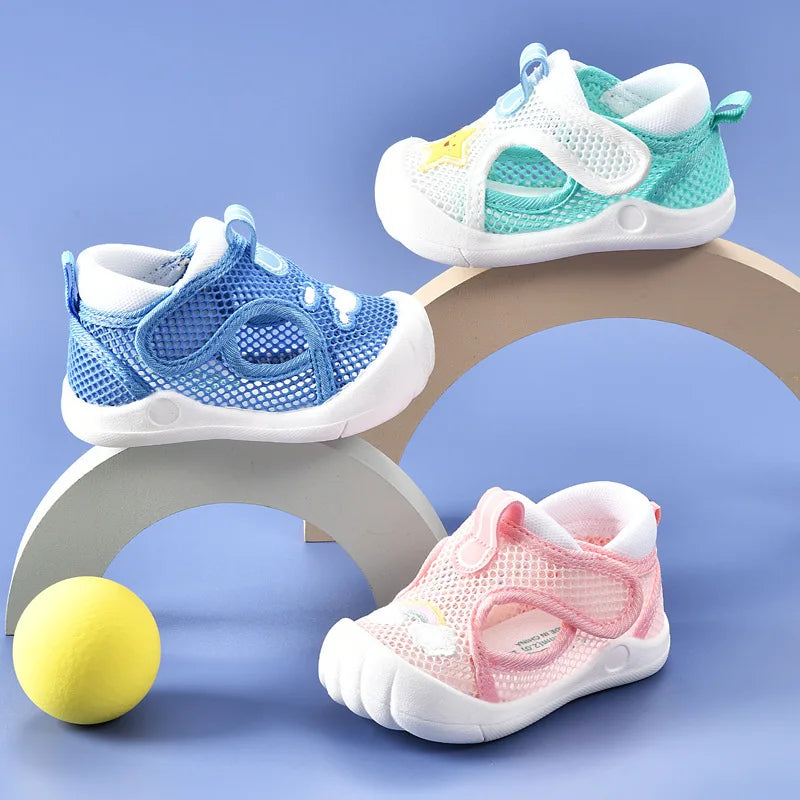 Ademende Peutersandalen met Antislip – Veilig & Comfortabel 0-4 Jaar