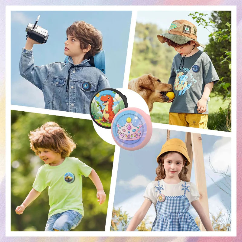 Verborgen AirTag Hoesje voor Kinderen – Discreet Broche Design
