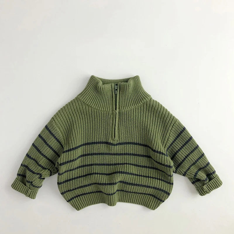 EasyZip Kinderpullover – Comfortabele Unisex Trui met Rits | Kids 0-6 jaar