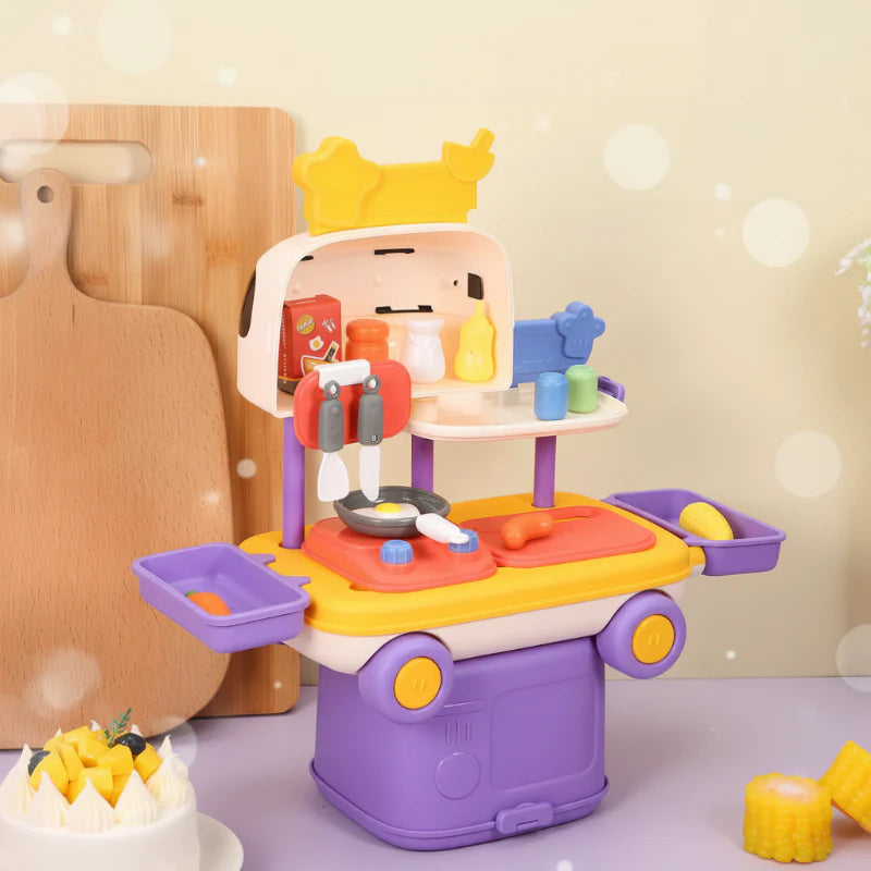 ChefMobile Speelkeuken Auto – 2-in-1 Rollenspel Speelset voor Kinderen 3+