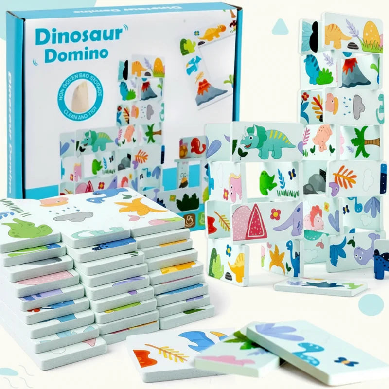 Buildaroo DinoStack – Houten Montessori Bouwspel met Dinosaurussen | Creatief & Educatief Speelgoed