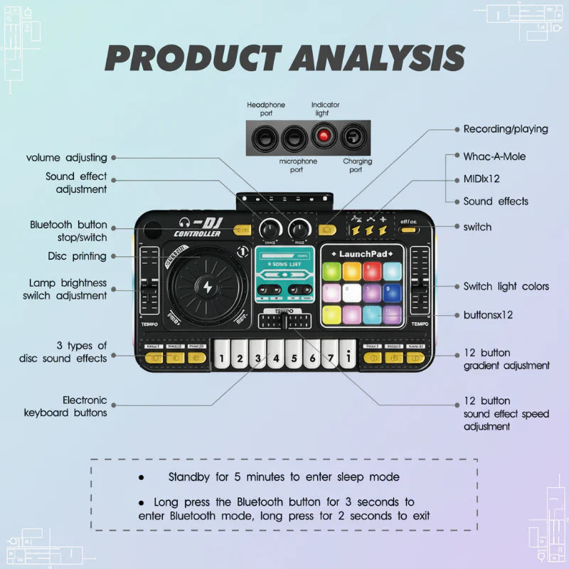 DJ Mixer Speelgoed Kind – Muziek & Beat Maker met Licht
