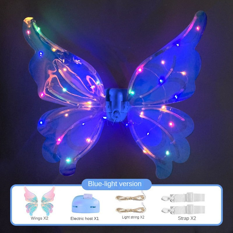 Lichtgevende Elfenvleugels voor Kinderen – Beweegbaar, Muziek, LED-effecten en Perfect voor Feestjes