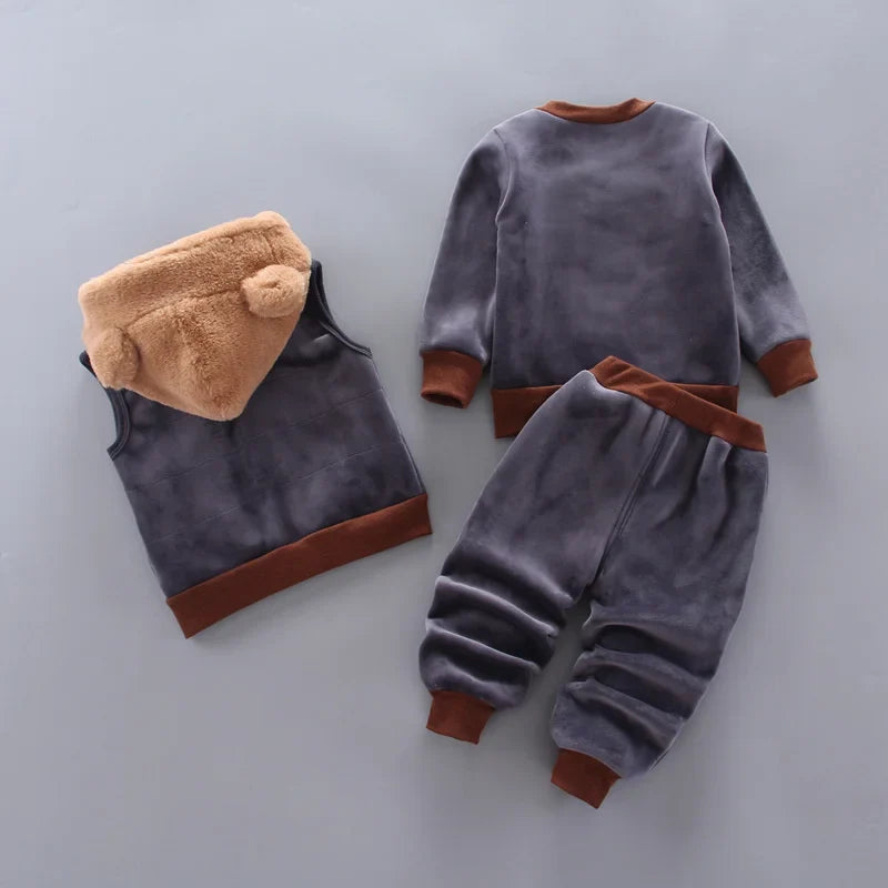 Warme Peuter Winter Set – BearHaven Hoodie & Broek
