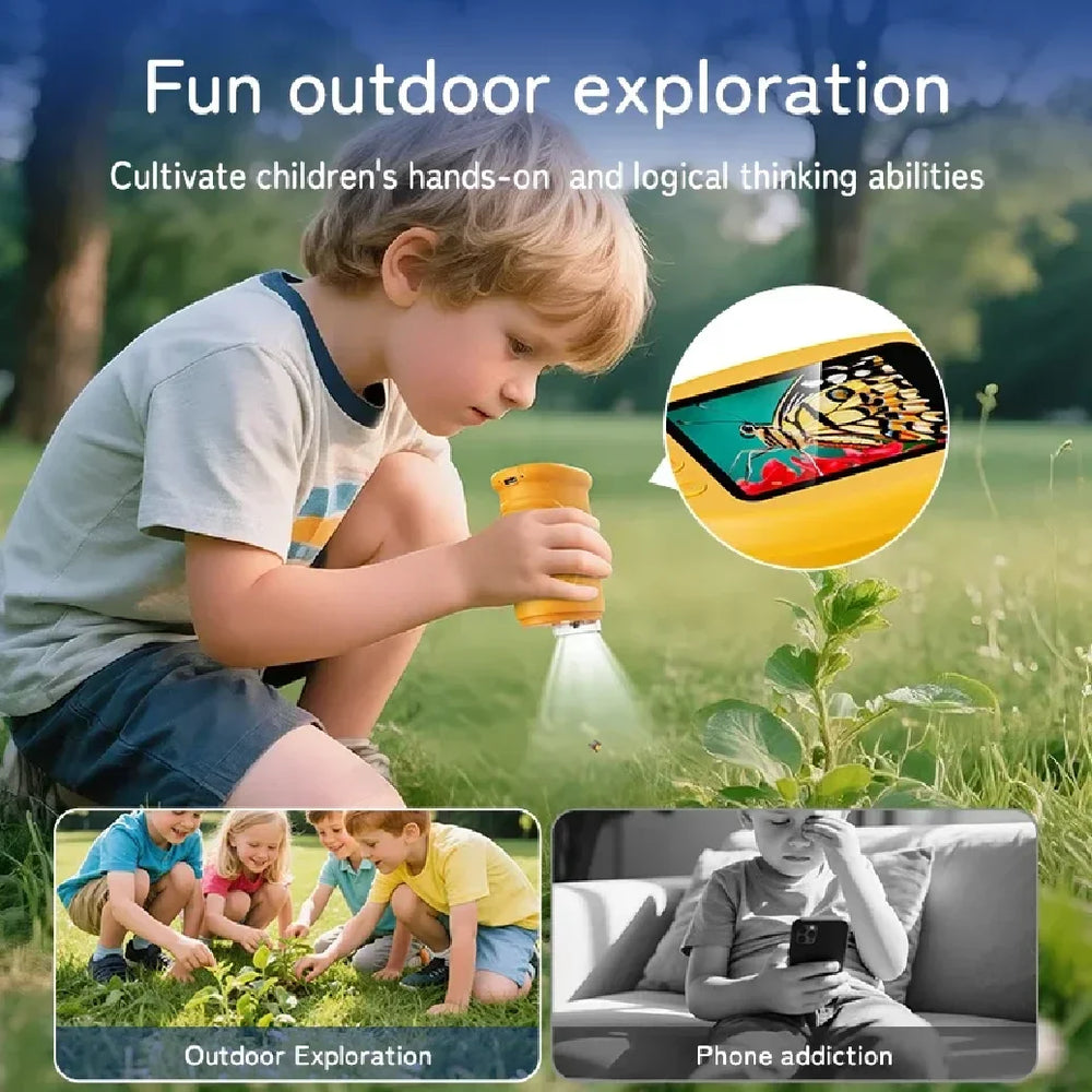 Digitale Mini Microscoop voor Kinderen – Oplaadbaar & Draagbaar