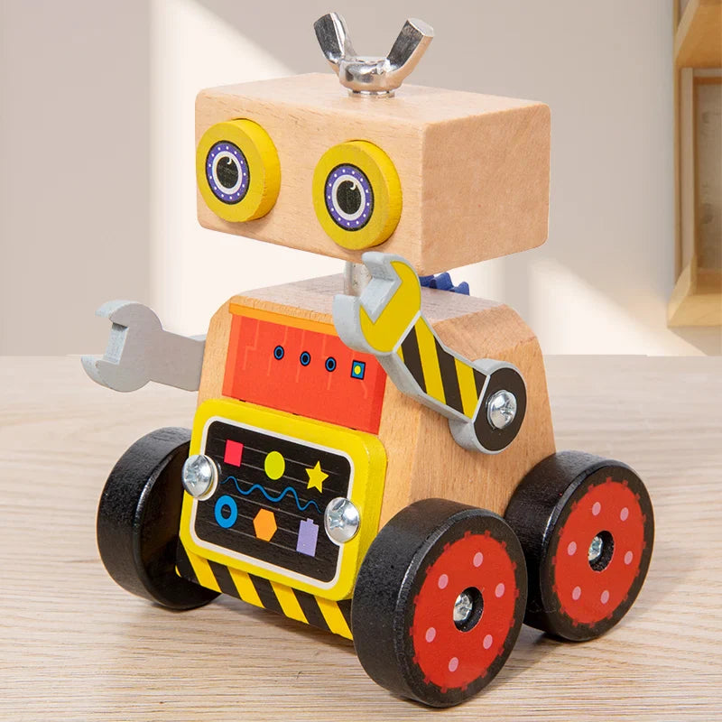BuildBot Houten Constructiespeelgoed – Educatief Bouwspeelgoed voor Kinderen 3+ | Creativiteit & Motoriek
